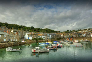 Images Dated 28th September 2012: Boats at Anchor Mousehole