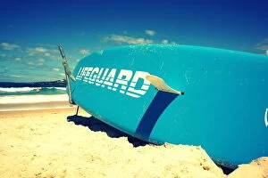 Images Dated 16th October 2014: Bondi Beach lifeguard surf board