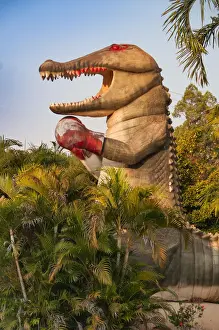 Boxing Crocodile Statue Humpty Doo Northen Territory