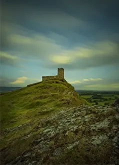 Chapel Prints: Brentour, a historic Chapel which sits atop a hill and has expansive views of Devon