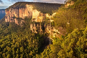 Bridal Veil Falls at Grose Valley in Blue Mountains, New South Wales Bridal Veil Falls at Grose Valley in Blue Mountains, New South Wales