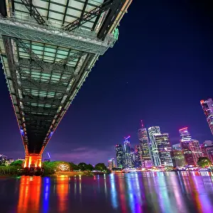 Prints of City lights Mitchell Pettigrew Photography Prints: Under the Bridge