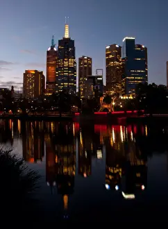 Yarra River Prints: Bright Lights, Big City