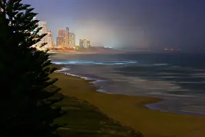 Prints of The bright lights of the Gold Coast at night. The lights from the high-rise buildings dominate the scene Marianne Purdie Photography Prints: The bright lights of the Gold Coast