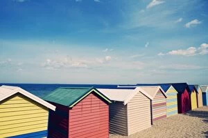Images Dated 31st May 2014: Brighton beach, bathing boxes