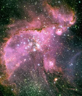 Brilliant, Hot, Young Stars Shine in the Small Magellanic Cloud