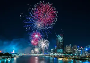 Firework Prints: Brisbane firework