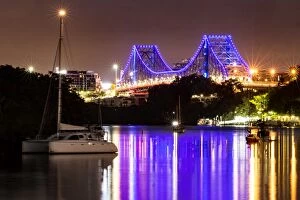 Story Bridge, Kangaroo Point, Brisbane Collection: Brisbane River - Story Bridge