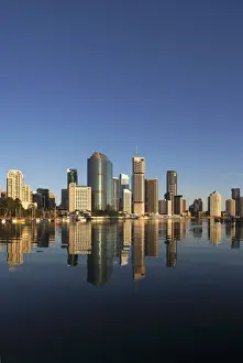 Financial District Prints: Brisbane skyline and Brisbane River