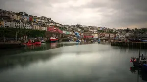 Brixham Torbay colourful old town harbour