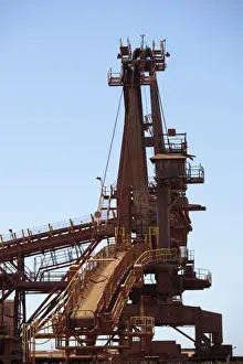 Mine Prints: A bucket wheel reclaimer in an iron ore mine
