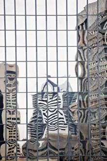Grid Prints: Buildings reflected in mirrored windows of office building, Brisbane, Australia