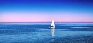 Ian Rolfe's Southern Lightscapes Prints: Calm Seas on Port Phillip Bay, offshore at Mordialloc, Melbourne, Mictoria, Australia