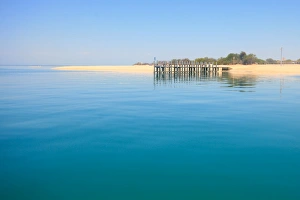 calm waters at the jetty in Monkey Mia Western Australia