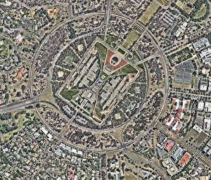 <b class=qtipBold><figcaption>Canberra city from above</figcaption></b><br>Canberra, city view from above with infrastructure.<br><em>© This content is subject to copyright.</em> Canberra city from above