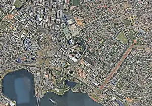 Canberra city from above
