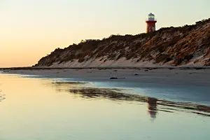 Images Dated 11th January 2017: Cape Banks lighthouse and beach