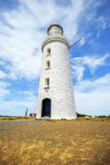 Historical Prints: The Cape Bruny Lighthouse at the Southern Tip of Bruny Island, Tasmania, Australia
