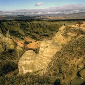 Cappadocia sandstone colourful canyon