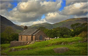 Images Dated 25th September 2011: A Chapel in the valley, Lakes district, Cumbria, England