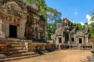 Stones Prints: Chau Say Tevoda Temple at Angkor, Siem Reap, Cambodia