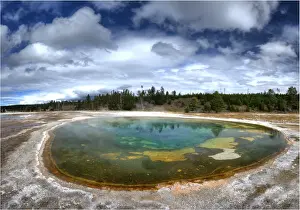 Wyoming Prints: Chromatic pool Yellowstone National Park, Wyoming, United States