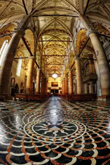 Symmetry Prints: Church of Sant Anastasia, Verona, Italy