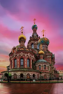 Business Finance And Industry Prints: The Church of the Savior on Spilled Blood, St Petersburg, Russia
