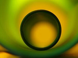 Images Dated 10th June 2014: Circle of abstract green and yellow