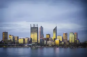 Images Dated 25th April 2014: City skyline, Perth, Western Australia, Australia