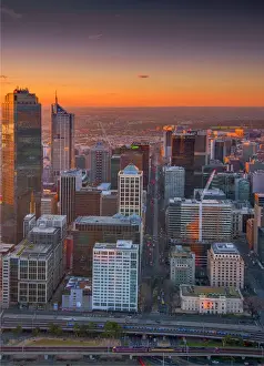 Prints of Melbourne city view, Victoria, Australia Melbourne Prints: City View Melbourne