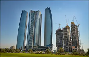 United Arab Emirates Prints: A cityscape from Abu Dhabi, united Arab Emirates