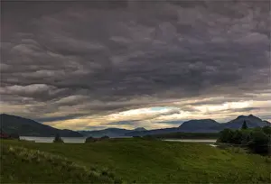 Loch Prints: Cloudscape and rural scene, Isle of Skye, Scotland, the United Kingdom