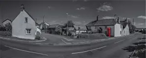 Telephone Booth Prints: Clovelly Cross