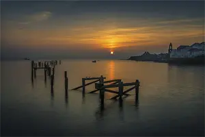 Images Dated 13th March 2014: A coastal dawn at Swanage, Dorset, England, United Kingdom