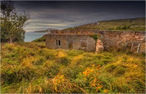 Images Dated 17th September 2012: Coastal ruins at Worbarrow bay, Dorset, England