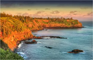 Coastal sunset