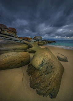Coastal view on Flinders Island, Bass Strait, Tasmania, Australia Coastal view on Flinders Island, Bass Strait, Tasmania, Australia