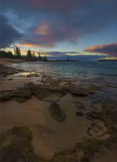Images Dated 5th August 2014: A coastal view of Slaughter bay at Kingston, Norfolk Island
