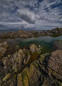 The coastline on Mousa, one of the smaller Islands in the Shetlands group, Scotland, United Kingdom