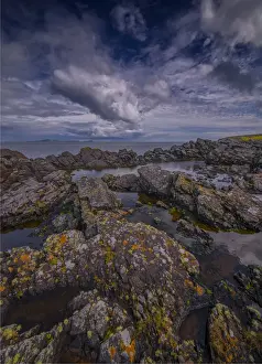 Shetland Islands Prints: The coastline on Mousa, one of the smaller Islands in the Shetlands group