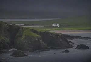 Coastline near Hillswick, Shetland Islands Scotland