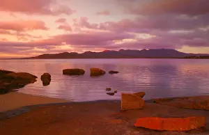 Coastline near Lady Barron, a small fishing village at the southern end of Flinders Island, Bass Strait, Tasmania