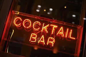 Images Dated 16th August 2014: Cocktail bar neon