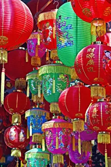 John W Banagan Prints: Colored lanterns, Hanoi, Vietnam