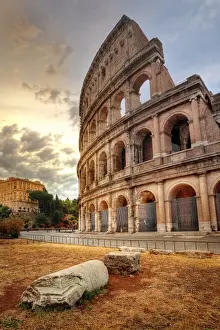 Medieval Prints: The Colosseum, Rome, Lazio, Italy