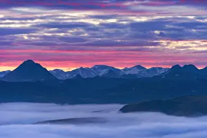 Coloured sunrise at Thorsmork (Thors Valley)