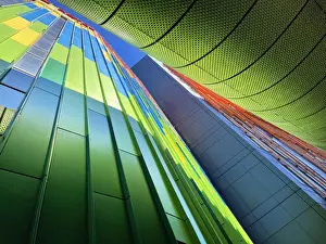Images Dated 29th January 2021: Colourful buildings and motorway overpass in business district Sydney, Australia