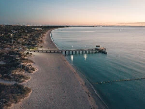 Drone Aerial Views Collection: Coogee Beach at Dusk