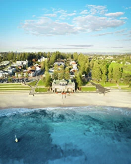 Merr Watson Aerial Landscapes Collection: Cottesloe Beach